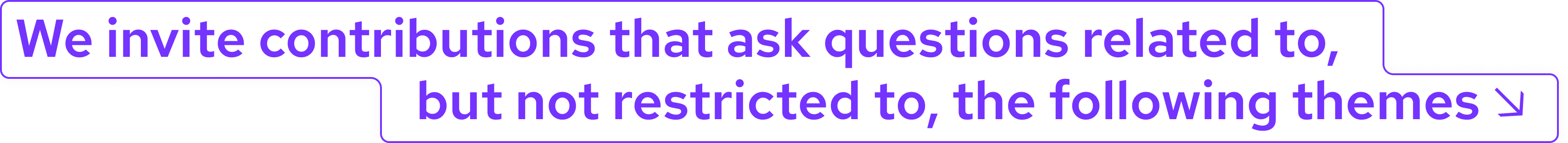 We invite contributions that ask questions related to, but not restricted to, the following themes